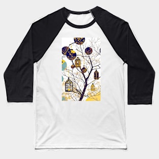 Abstract Things in Trees 3 Little Lamps Baseball T-Shirt